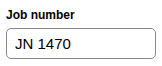 The Job number box on the Steel Nesting Calculator
