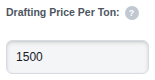 The Drafting Price Per Ton box