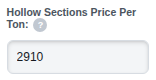 The Hollow Sections Price Per Ton box