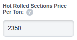The Hot Rolled Sections Price Per Ton box