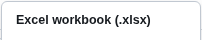 The Excel workbook menu item