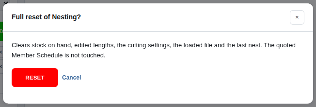The question asked before a full reset of Nesting