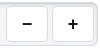 The minus and plus buttons in the Quantity box