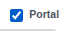 The Portal tick box beside the Bolts label