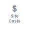 The Site Costs button on the rail