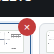 The red x on a sheet thumbnail
