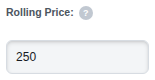 The Rolling Price box