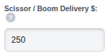 The Scissor / Boom Delivery $ box