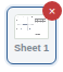 A sheet thumbnail labelled Sheet 1