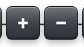 The Zoom in and Zoom out buttons